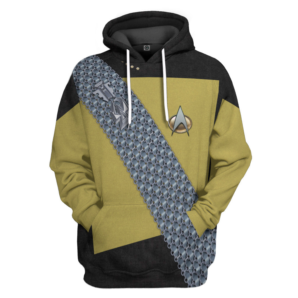Star Trek Worf Cosplay All Over Print T-Shirt Hoodie Fan Gifts Idea – Unisex Hoodie For Men and Women – OwlOhh