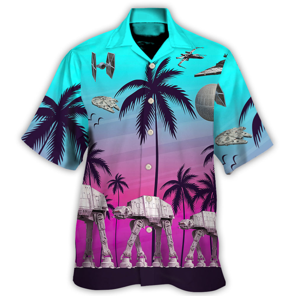 Starwars Summer Beaches – Hawaiian Shirt For Men –  Women –  Kids – For Men and Women- Kids – OwlOhh