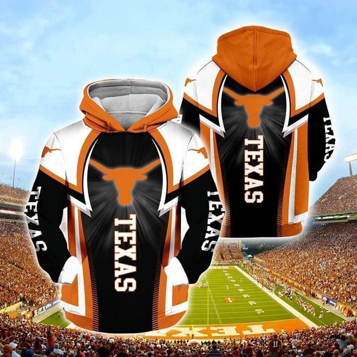 Texas Longhorns Fan Pullover And Zip Pered Hoodies Custom 3D Graphic Printed 3D Hoodie All Over Print Hoodie For Men For Women  - OwlOhh