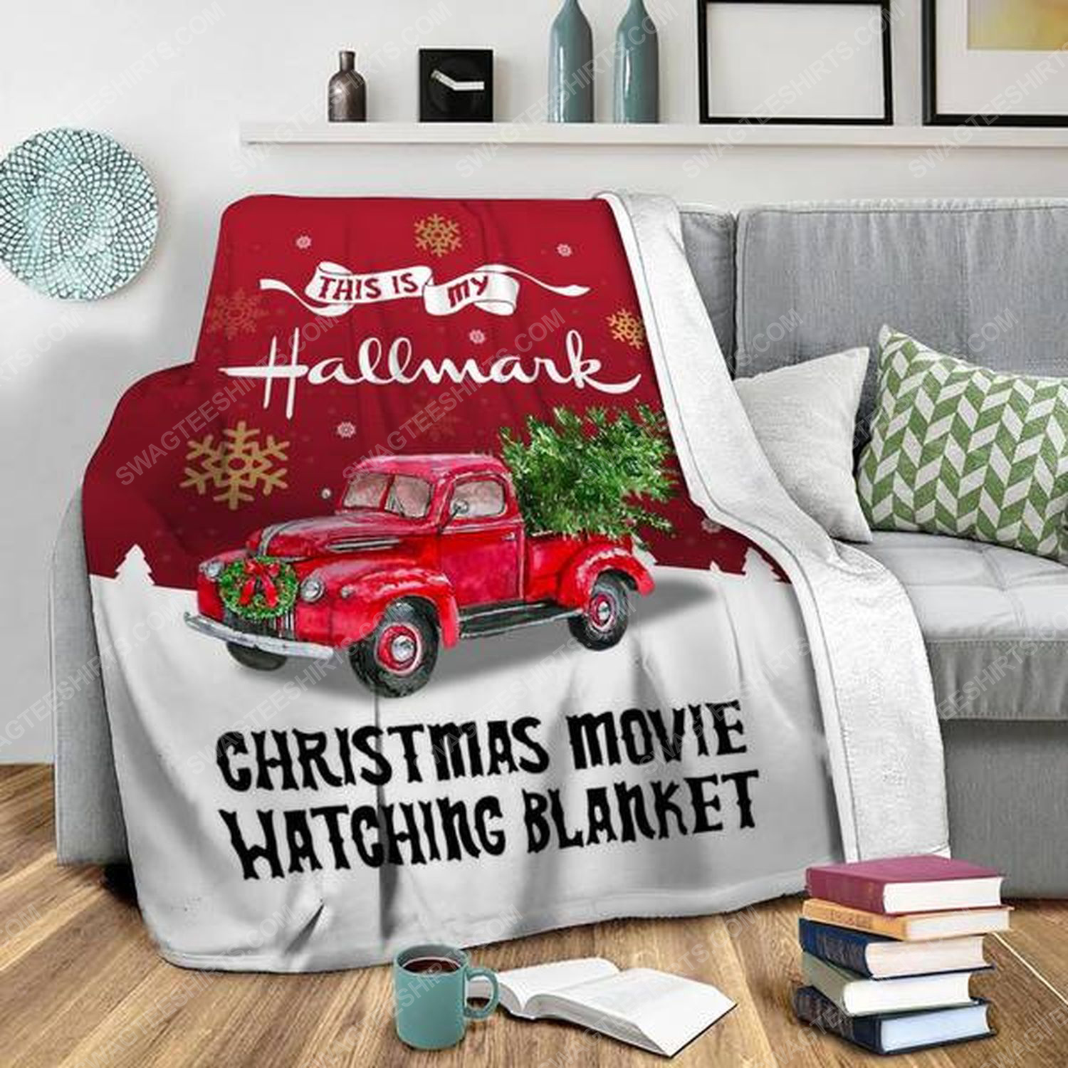 This Is My Hallmark Christmas Movie Watching Blanket Custom Print Blanket – Flannel Blanket – OwlOhh