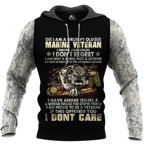 Veteran Pullover And Zip Pered Hoodies Custom 3D Graphic Printed 3D Hoodie All Over Print Hoodie For Men For Women  - OwlOhh